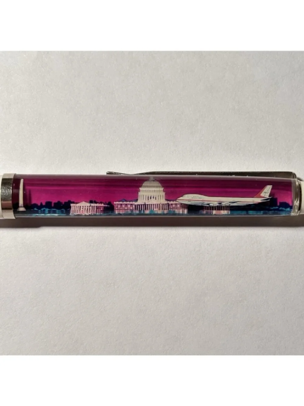 Washington DC Floaty Pen Nation's Capital 747 Airplane Moves by Capitol Vintage